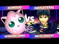 LMM Miami 2024 TOP 8 - Komodo (Jigglypuff) Vs. Equilateral (Marth) Smash Melee - SSBM