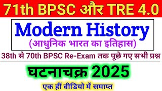 71th BPSC & BPSC TRE 4.0 | Ghatna Chakra 2025 | Modern History:आधुनिक भारत | Previous Year Questions