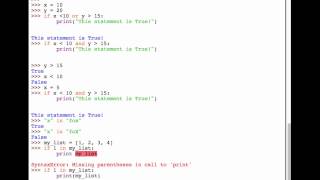 Python 101: Episode #4 - Python's Conditional Statement