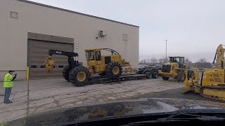 MILTON CAT in Brewer, ME receives a brand new Weiler S550 skidder from Canada