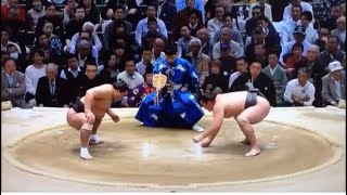 平成29年春場所9日目　横綱日馬富士(6-2)ー前頭4枚目荒鷲(1-7)