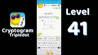 Cryptogram Tripledot Level 41 Answer | SolutionGuruji