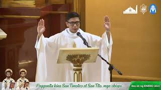 LIVE:Paggunita kina San Timoteo at San Tito, mga obispo - 6PM Mass