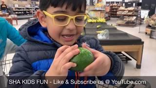 Healthy Choices for kids | Shopping Fruits and Candies | SHA KIDS FUN