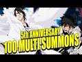 5th ANNIVERSARY 100 MULTI SUMMONS FOR ICHIGO and BYAKUYA Bleach Brave Souls