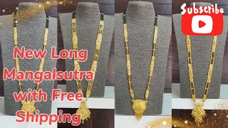 गोल्ड प्लेटेड लांब मंगळसूत्र डिझाइन || 1 gram gold plated Mangalsutra latest collection...