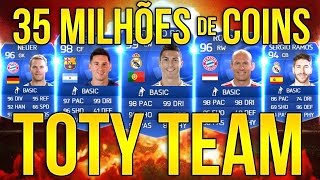 ATAQUE MONSTRO - Time com 8 TOTYs - 35 milhões de coins - Squad Builder #2 FIFA 15 Ultimate Team