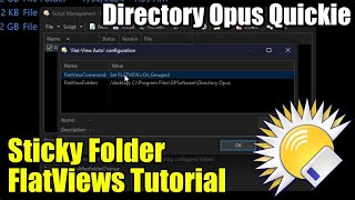 Directory Opus Quickie: Sticky FlatView On Folders