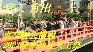 宮入り・宮出し　真交町会神輿　2023荏原神社天王祭