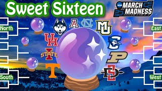 FULL March Madness *SWEET SIXTEEN* 2024 Bracket Predictions!