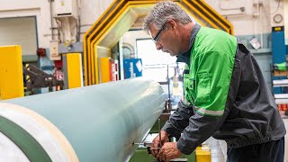 Valmet roll service workshop in Neenah, Wisconsin