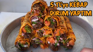 YİYİP YİYEBİLECEĞİNİZ EN LEZZETLİ VE EN UCUZ KEBAP DÜRÜM!!! Ucuz Tarifler Serisi 13