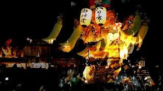 2014土居太鼓祭り【各太鼓台入場シーン】東部地区ファミリーマートかきくらべ