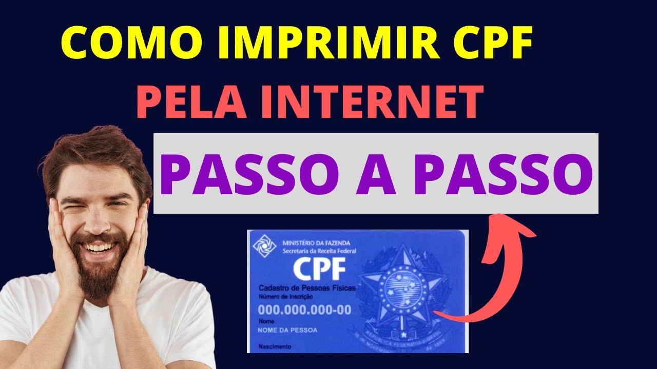 IMPRIMIR CPF : Veja Como Imprimir CPF Pela Internet [PASSO A PASSO ...