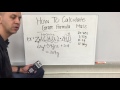 calculating gram formula mass