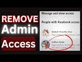 How to Remove an Admin from Your Facebook Page 2024 Guide