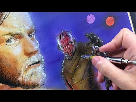'Kenobi vs Darth Maul' Speed Painting - Timelapse 'Kenobi vs Darth Maul' Speed Painting - Timelapse