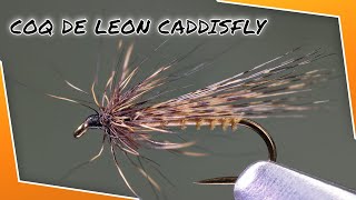 Tying a Coq de Leon Caddis dry fly pattern , good low floatation !