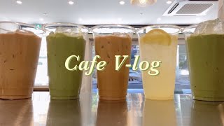 [Eng] 알록달록 쌍문동 카페 브이로그🤎💚💛 | cafevlog | 카페브이로그 | 개인카페 | 힐링영상 | asmr |