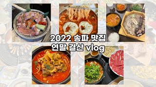 연말 맞이 송파 주민의 재방문한 맛집 브이로그 🎄💚 #송파맛집#송리단길