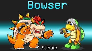 امونج اس طور باوزر الشرير مع اليوتيوبرز ! ( السفينة العملاقة ! )😱 - Among Us Bowser