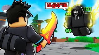I Cheated Against a TOXIC HACKER In Roblox BedWars!
