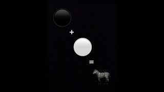 Random emoji combinations! The black ⚫️ and white circle ⚪️, how the zebra got its stripes!