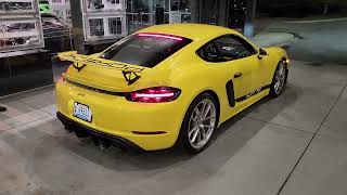 Porsche 2021 Cayman 718 GT4   newly installed SOUL (Rear Valved Muffler \u0026 Sound Symposer Delete)