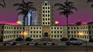 CJ DESTROYS THE POLICE STATION IN THE CITY OF LOS SANTOS GTA SAN ANDREAS.