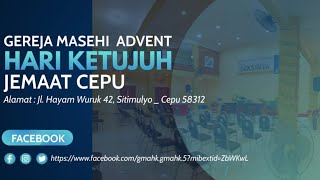 IBADAH SABAT 27 JULI 2024 GMAHK JEMAAT CEPU ⛪