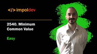 Minimum Common Value | LeetCode 2540 - Python