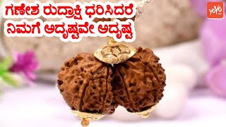 ಗಣೇಶ ರುದ್ರಾಕ್ಷಿ ಧರಿಸಿದರೆ ನಿಮಗೆ ಅದೃಷ್ಟವೇ ಅದೃಷ್ಟ | Gauri Ganesh Rudraksha Benefits | YOYO TV Kannada