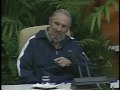 fidel castro asiste a la clausura del sexto congreso del pcc