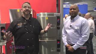 Cleveland - Gemini Steamer and Power Pan Tilt Skillet at NAFEM