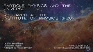 Particle Physics and the Universe - Research at the FZU