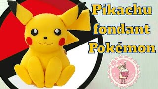 Como hacer a Pikachu con fondant - Pokemon | Mi tarta preferida