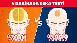 4 Zor Soru ile 4 Dakikada Zekanızı Test Edin