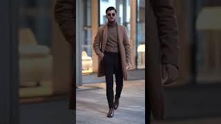 Classy Winter Outfit For Men // How to Style Overcoat // Men's lookbook