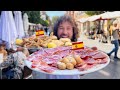 Probando comida callejera en ESPAÑA | La tierra del jamón 🥩🇪🇸