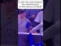 is this the most blatant fan interference in the history of mlb mlb worldseries yankees mets