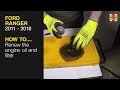 How to Renew the engine oil and filter on the Ford Ranger 2011 to 2018