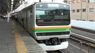 Ｅ２３１系１０００番台上野東京ライン東海道線直通普通国府津行き浦和駅入線～発車その１