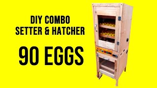 DIY Incubator: Build a 90-Egg Setter \u0026 Hatcher Combo from Scrap Wood | 3-Layer Design