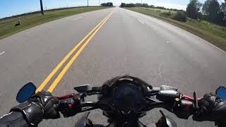 Kawasaki Z900 Wheelie Practice