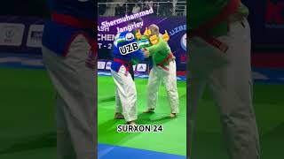 Kurash bo'yicha kattalar o'rtasida O'zbekiston Chempionati 2023-YIL Shermuhammad Jandriyev #shorts