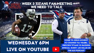 Titans Fans Meeting WE NEED TO TALK, Titans vs Raiders Preview