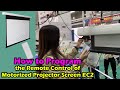 How to Program the Remote Control of Electric Projector Screen EC2