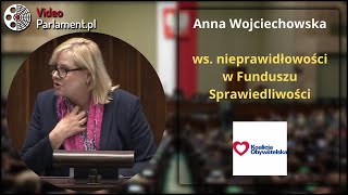 Anna Wojciechowska - ws. nieprawidłowości w Funduszu Sprawiedliwości