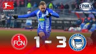 F. C. Núremberg - Hertha Berlin [1-3] | GOLES | Jornada 18 | Bundesliga