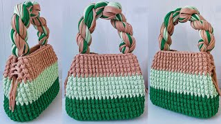 BOLSA DE CROCHÊ, TUTORIAL FÁCIL DE BOLSA